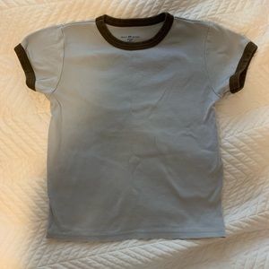 Brandy Melville Hailie trimming ringer top